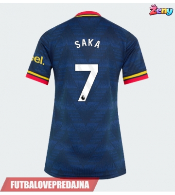Lacne Ženy Futbalové dres Arsenal Bukayo Saka #7 2026-27 Krátky Rukáv - Preč